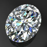 Synthetic Moissanite Loose Diamond Oval Shape 3.74 Ct GIR Certified