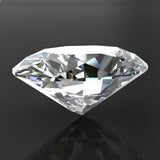 Synthetic Moissanite Loose Diamond Oval Shape 3.74 Ct GIR Certified