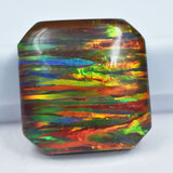 Natural Multi-Color Opal 14.00 Ct – Certified Square Shape Loose Gemstone