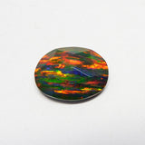 Certified Loose Gemstone – 5.45 Ct Multi-Color Doublet Opal, Oval Cut
