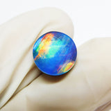 Certified 3.20 Ct Natural Multi-Color Doublet Opal – Round Cut Loose Gemston