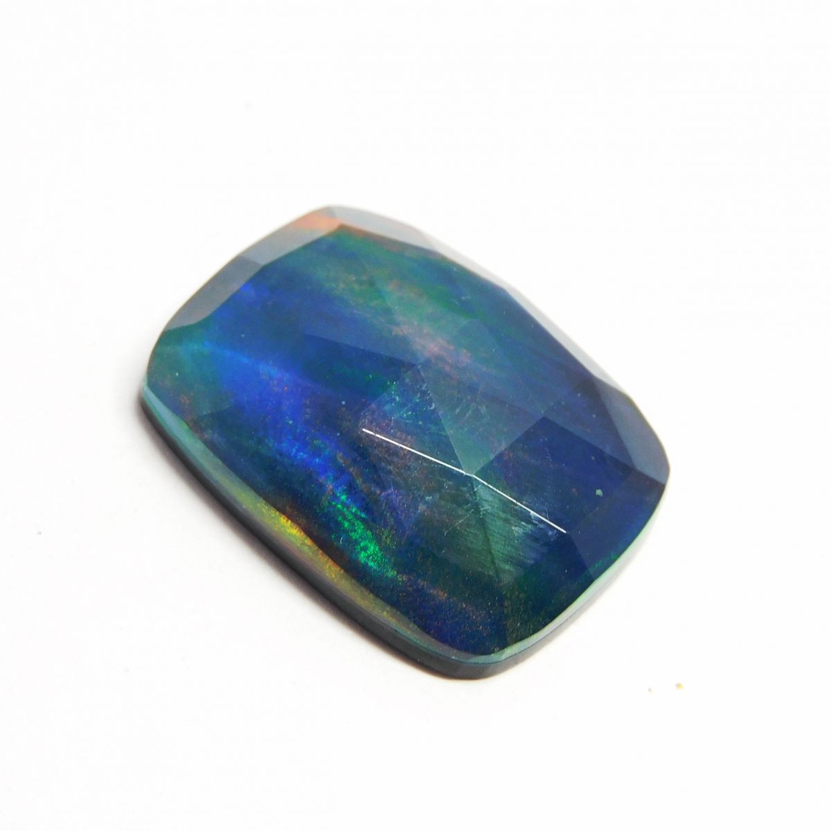 17.55 Carat Cushion Cut Natural Doublet Opal | Multi-Color | Certified Loose Gemstone