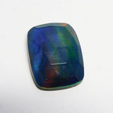 Loose Gemstone – 17.55 Ct Certified Multi Color Doublet Opal, Cushion Cut