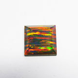 Doublet Opal Square Cuat 11.50 Ct Multi Color Natural Loose Gemstone CERTIFIED