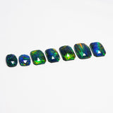 Mix Shape Doublet Opal 100.65 Ct Multi Color Natural Loose Gemstone CERTIFIED
