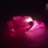 Rough pink zircon, 95.85 carats, a certified loose gemstone in its natural, uncut state