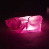 Rough pink zircon, 95.85 carats, a certified loose gemstone in its natural, uncut state