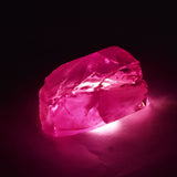 Certified natural pink zircon, a raw and uncut loose gemstone with a weight of 104.00 carats.