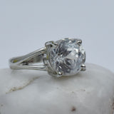 sterling silver sapphire ring