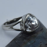 sterling silver sapphire ring