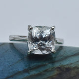 sterling silver sapphire ring