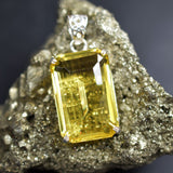 natural emerald pendant