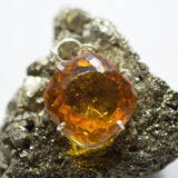 sterling silver topaz pendant
