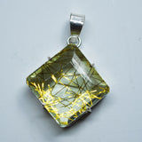 sterling silver topaz pendant