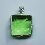 sterling silver topaz pendant