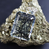 Certified 925 Sterling Silver Pendant Natural 100.15 Ct Rutile Emerald Gems