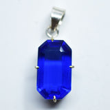 56.20 Ct Pendant Blue Topaz Natural 925 Sterling Silver Emerald Gems CERTIFIED