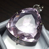 81 Ct Topaz Pendant 925 Sterling Silver Gemstone Lab-Created Trillion CERTIFIED