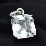 sterling silver sapphire pendant