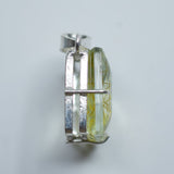 Lab Crated Yellow Rutilated 925 Sterling Silver Pendant 81.20 Ct Gems Certified