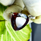 Beautiful Bi Color Ame trine Pendant 39.5 Ct 925 Sterling Silver CERTIFIED Gems