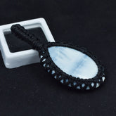 CERTIFIED Natural Blue Opal 34.25 Ct Pendant Pear Cut Loose Gemstone