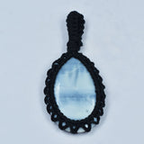 CERTIFIED Natural Blue Opal 34.25 Ct Pendant Pear Cut Loose Gemstone