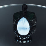 CERTIFIED Natural Blue Opal 34.25 Ct Pendant Pear Cut Loose Gemstone