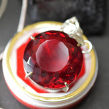 Amazing Natural Topaz 925 Sterling Silver Pendant Round 78.20 Ct Gems CERTIFIED