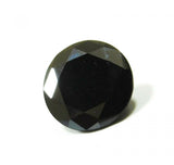 Synthetic Moissanite Loose Gemstones Black Round 5.60 Ct Glamorous 10 mm Size