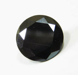 Synthetic Moissanite Loose Gemstones Black Round 5.60 Ct Glamorous 10 mm Size