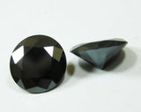 Synthetic Moissanite Loose Gemstones Black Round 5.60 Ct Glamorous 10 mm Size