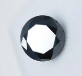 Synthetic Black Moissanite Round Shape 2 Ct Loose Gemstones