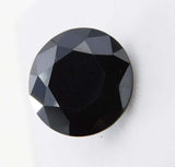 Natural Black Moissanite Round Shape 3 Ct Loose Gemstones
