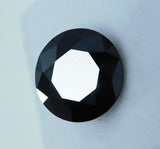 Natural Black Moissanite Round Shape 3 Ct Loose Gemstones