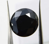 Natural Black Moissanite Round Shape 3 Ct Loose Gemstones