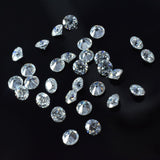 2 mm Lot Synthetic Moissanite CERTIFIED Gemstone Top Round Cut VVSI Clarity