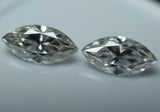 Synthetic Moissanite Marquise Cut Pair Gemstone CERTIFIED D Color VVS1 0.26 Ct