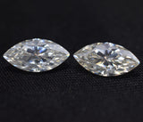 CERTIFIED Pair 0.50Ct Moissanite Loose Gemstone 6x3 MM VVS1 D Color Marquise Cut