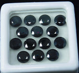 14 PCS Loose Gemstone Round Cut Lot 5 mm Natural Black Moissanite