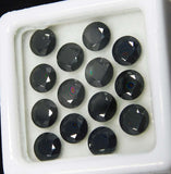 14 PCS Loose Gemstone Round Cut Lot 5 mm Natural Black Moissanite