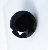 Natural Black Moissanite Round Shape 2.14 Ct Loose Gemstones