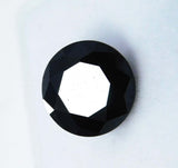 Natural Black Moissanite Round Shape 2.14 Ct Loose Gemstones