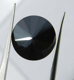 Natural Black Moissanite Round Shape 2.14 Ct Loose Gemstones