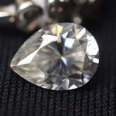 Pear Shape Moissanite 12x8 MM VVS1 D Color 1 Pcs Loose Gemstone CERTIFIED