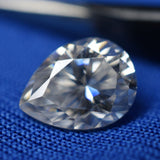 Pear Shape Moissanite 12x8 MM VVS1 D Color 1 Pcs Loose Gemstone CERTIFIED