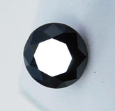 Natural Black Moissanite Round Shape 3 Ct Loose Gemstones