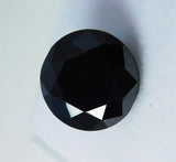 Natural Black Moissanite Round Shape 3 Ct Loose Gemstones