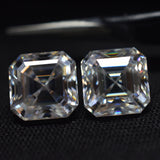 Moissanite Square Shape 2 Pcs CERTIFIED Gemstone Pair 3.00 Carat VVS1 D Color