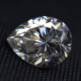 Pear Shape CERTIFIED Moissanite Loose Gemstone 2.50 Carat VVS1 D Color 1 Pcs